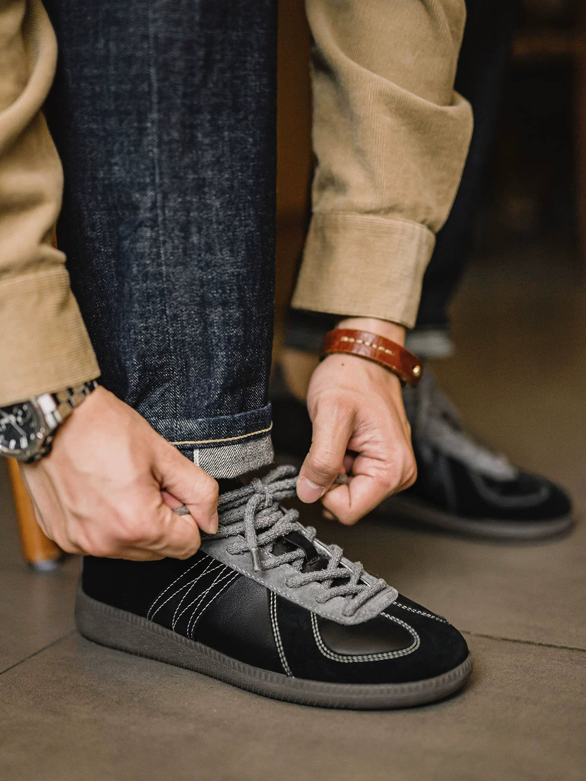 Maden Retro Low-top Soft-soled Casual Sneakers