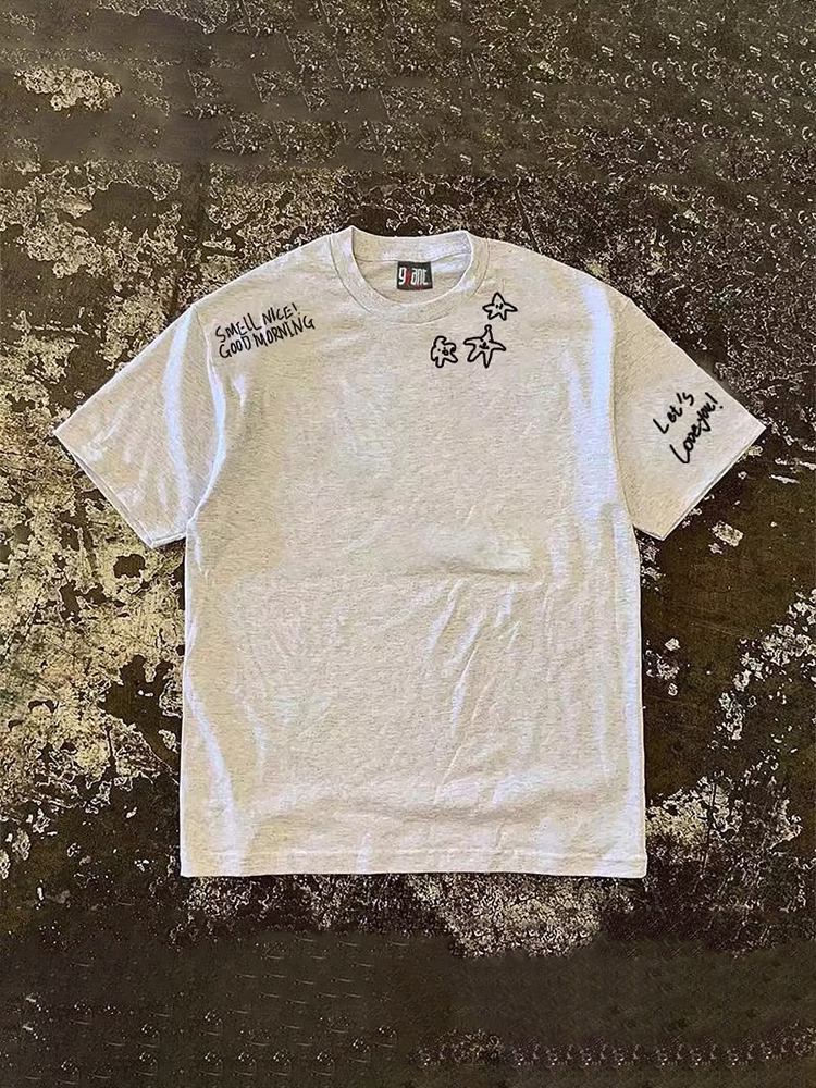 UPUPXIA Casual Loose Versatile Tee