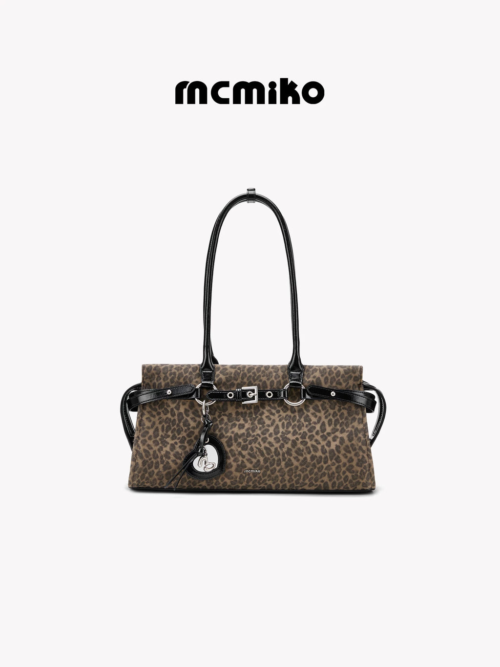 Mcmiko Vintage Leopard Print Shoulder Bag