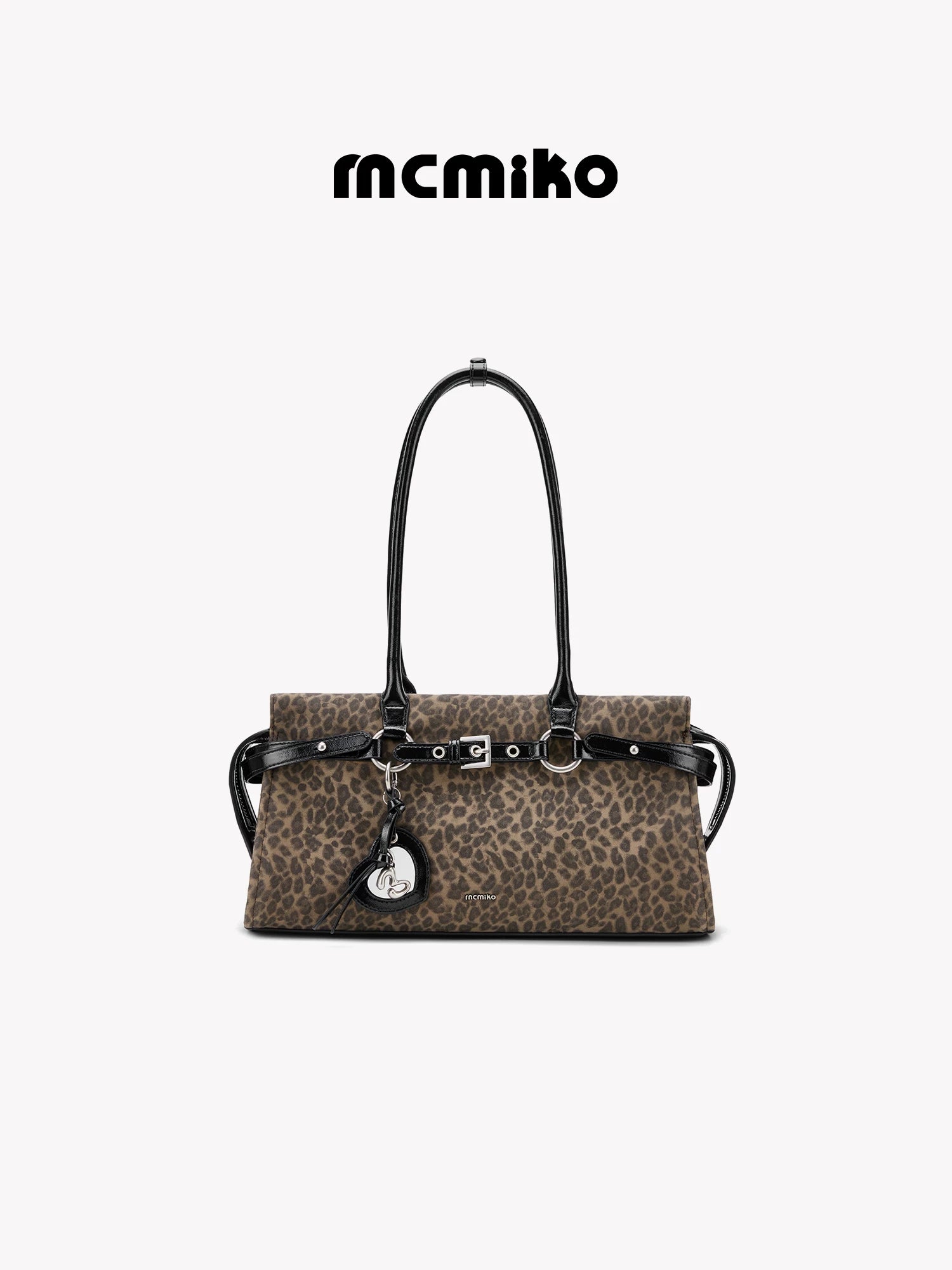 Mcmiko Vintage Leopard Print Shoulder Bag