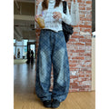CCYE Vintage Plaid Scimitar Jeans