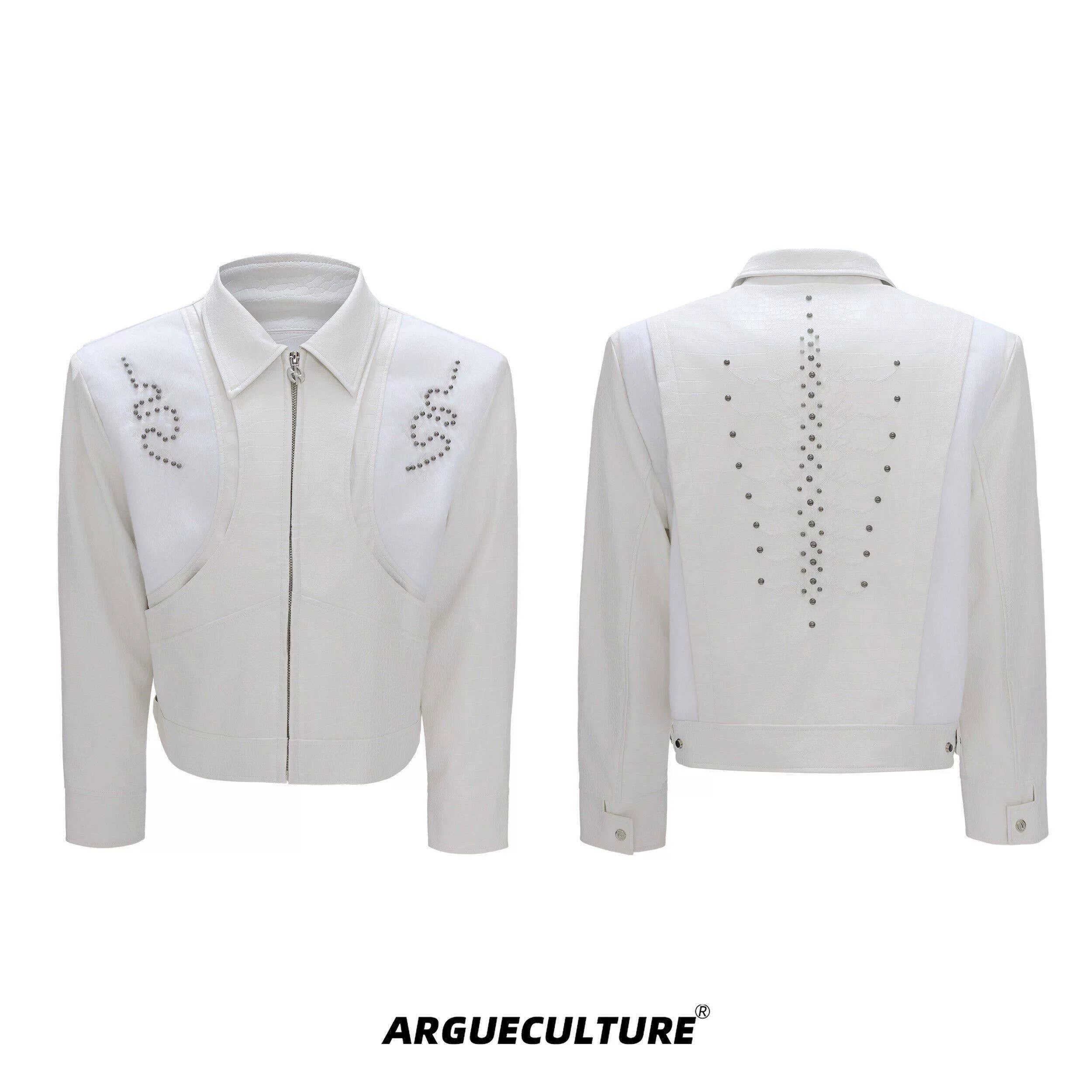 ArguECulturE Embroidered Leather Jacket
