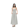 WITHMIN Retro Waist and Thin Suspender Dress