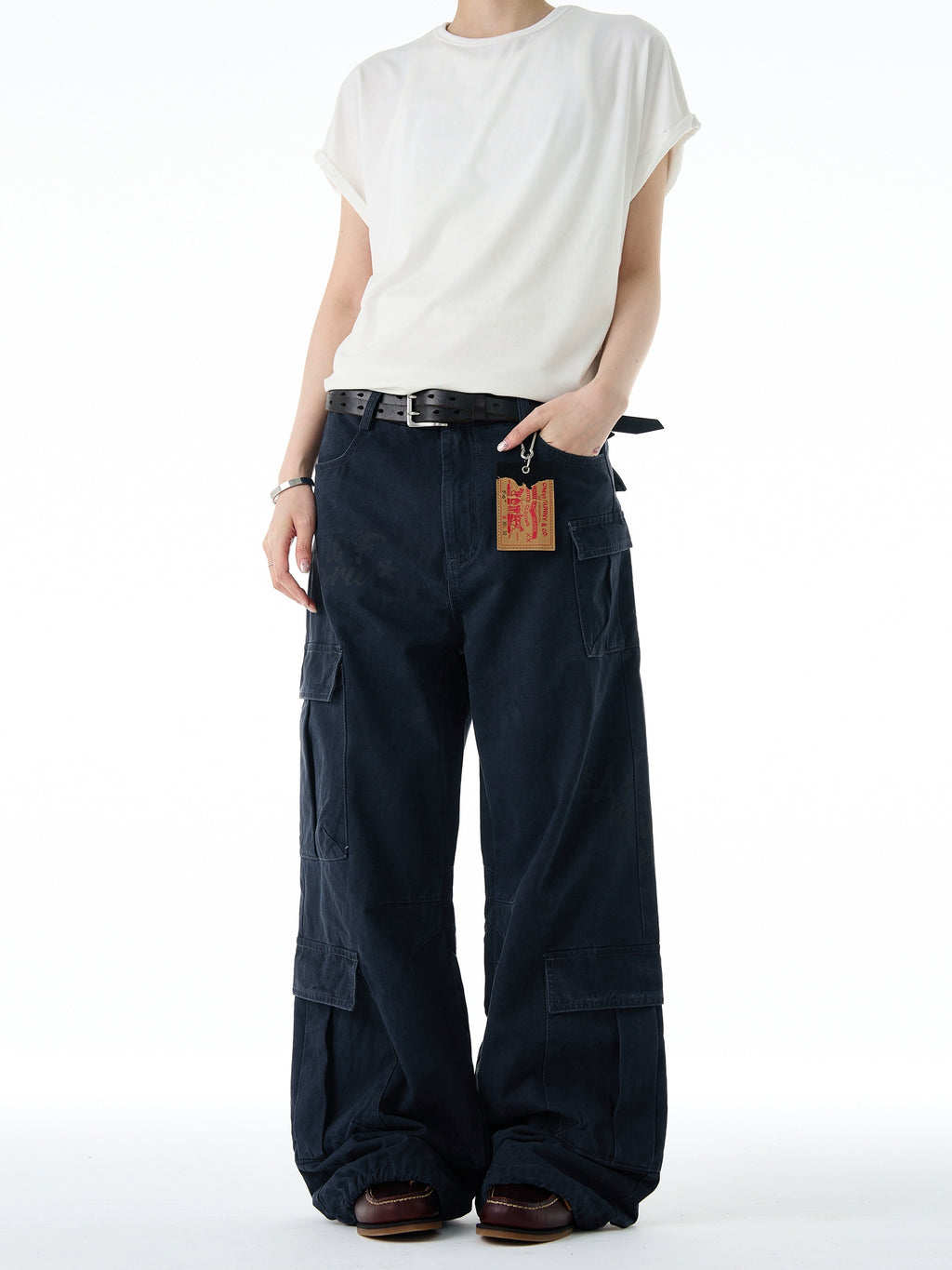 A+WF Vintage Multi-Pocket Toolwear Casual Pants