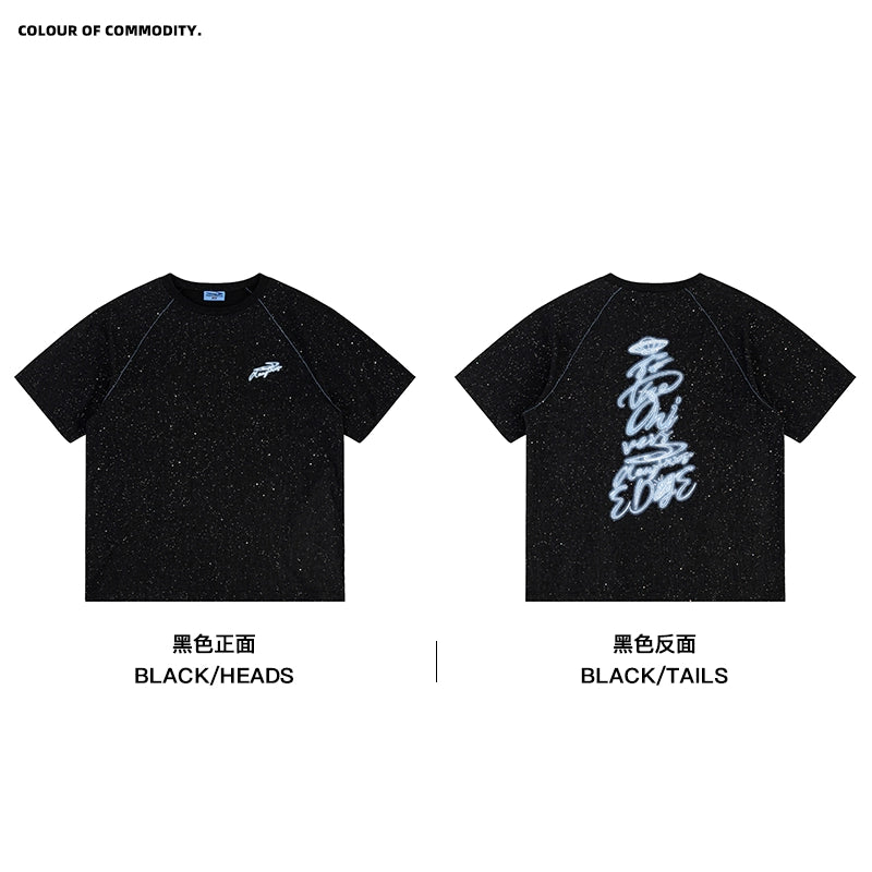 NewJNXS Retro Hot Silver Printing Tee