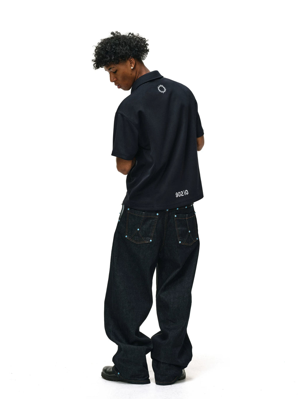 ANTIDOTE Sports Badge Lapel Polo Shirt