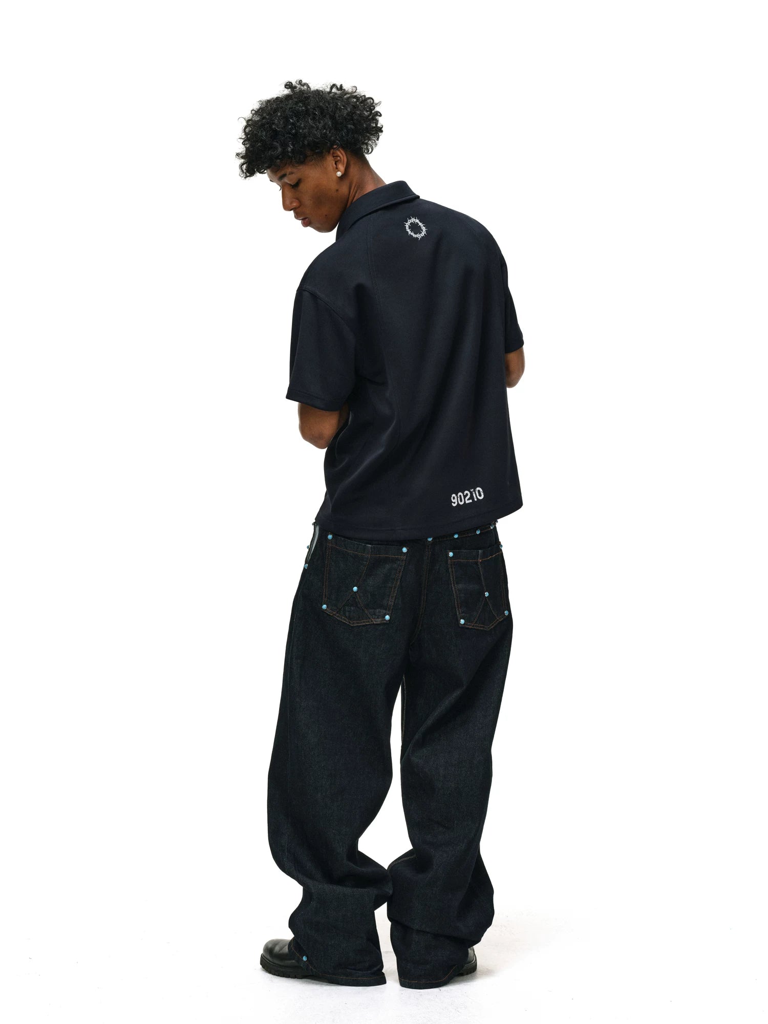 ANTIDOTE Sports Badge Lapel Polo Shirt