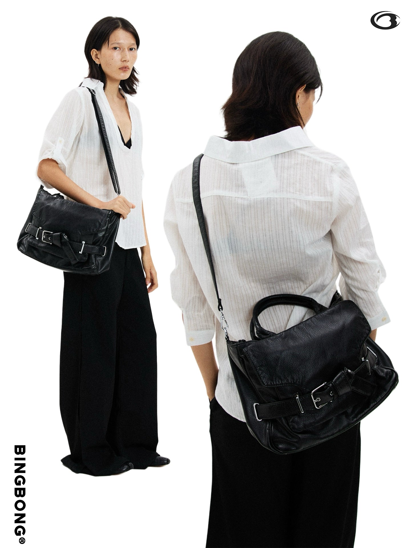 BINGBONG Urban Simple Shoulder Messenger Bag