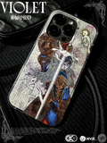 Violet "SWORD" IMD double-layer printing splicing iPhone Case