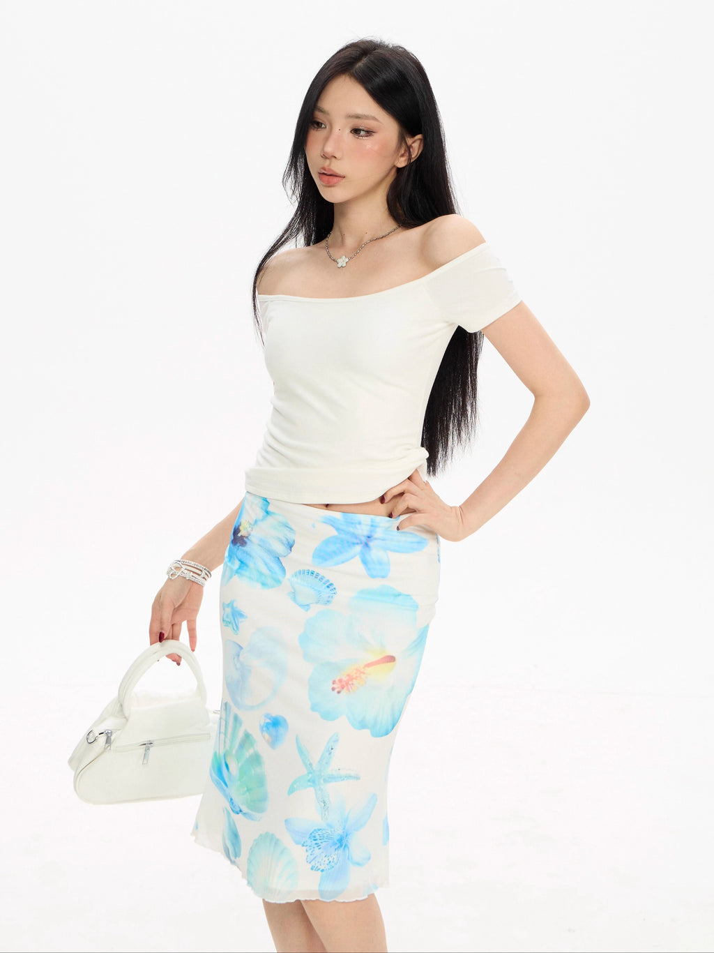 Zero Print Hottie Low Waist Fishtail Skirt