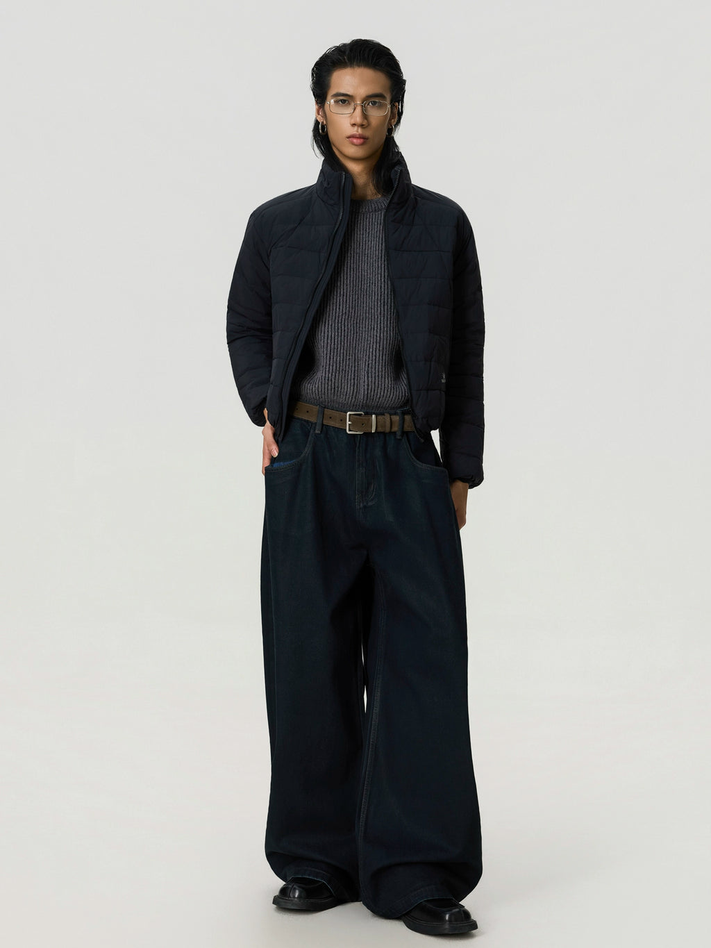 BTSG Retro Stand-up Collar Down Jacket