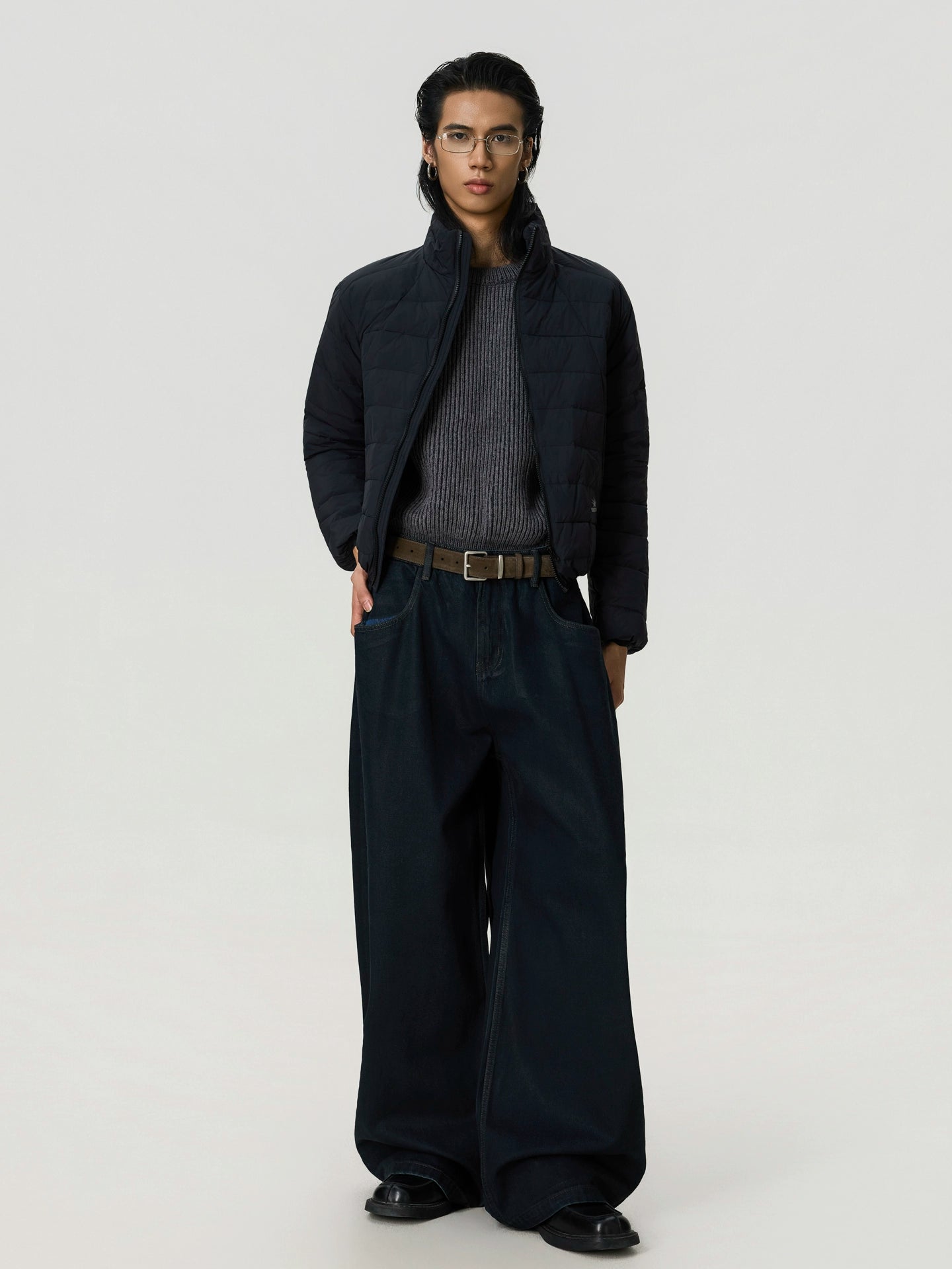 BTSG Retro Stand-up Collar Down Jacket