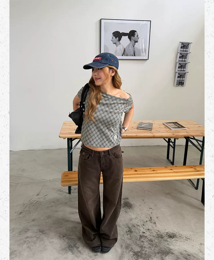 CCYE Low-rise Straight-leg Simple Casual Pants