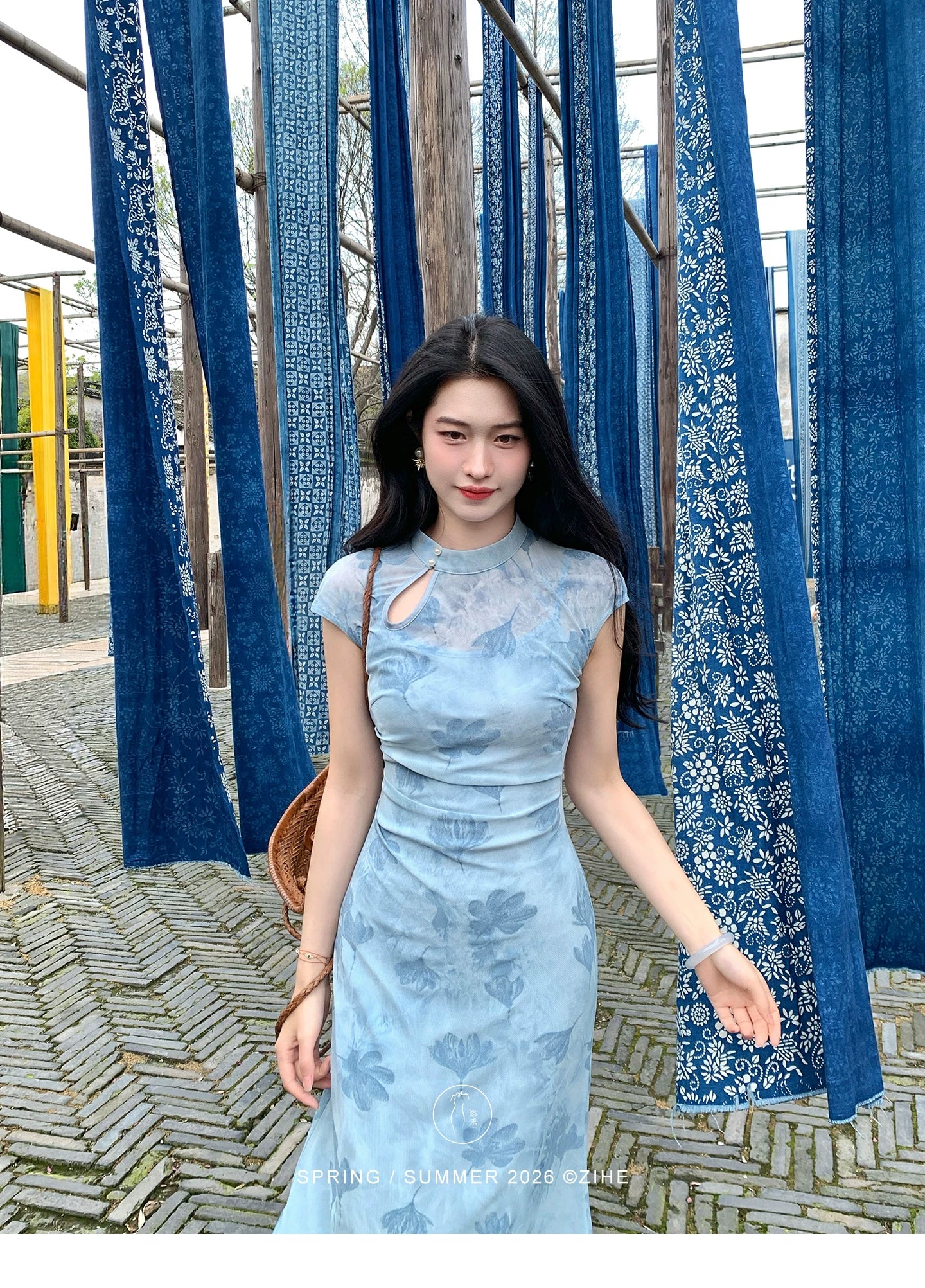 ZIHE Tie-dye Waist and Thin Dress