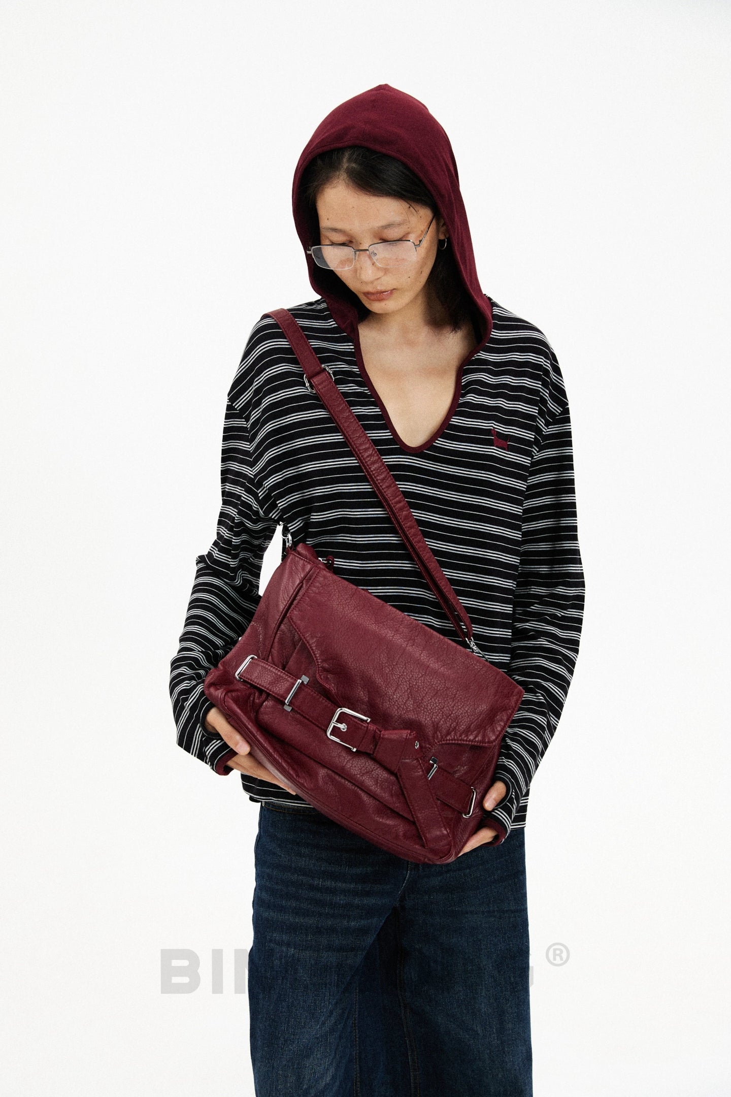 BINGBONG Urban Simple Shoulder Messenger Bag
