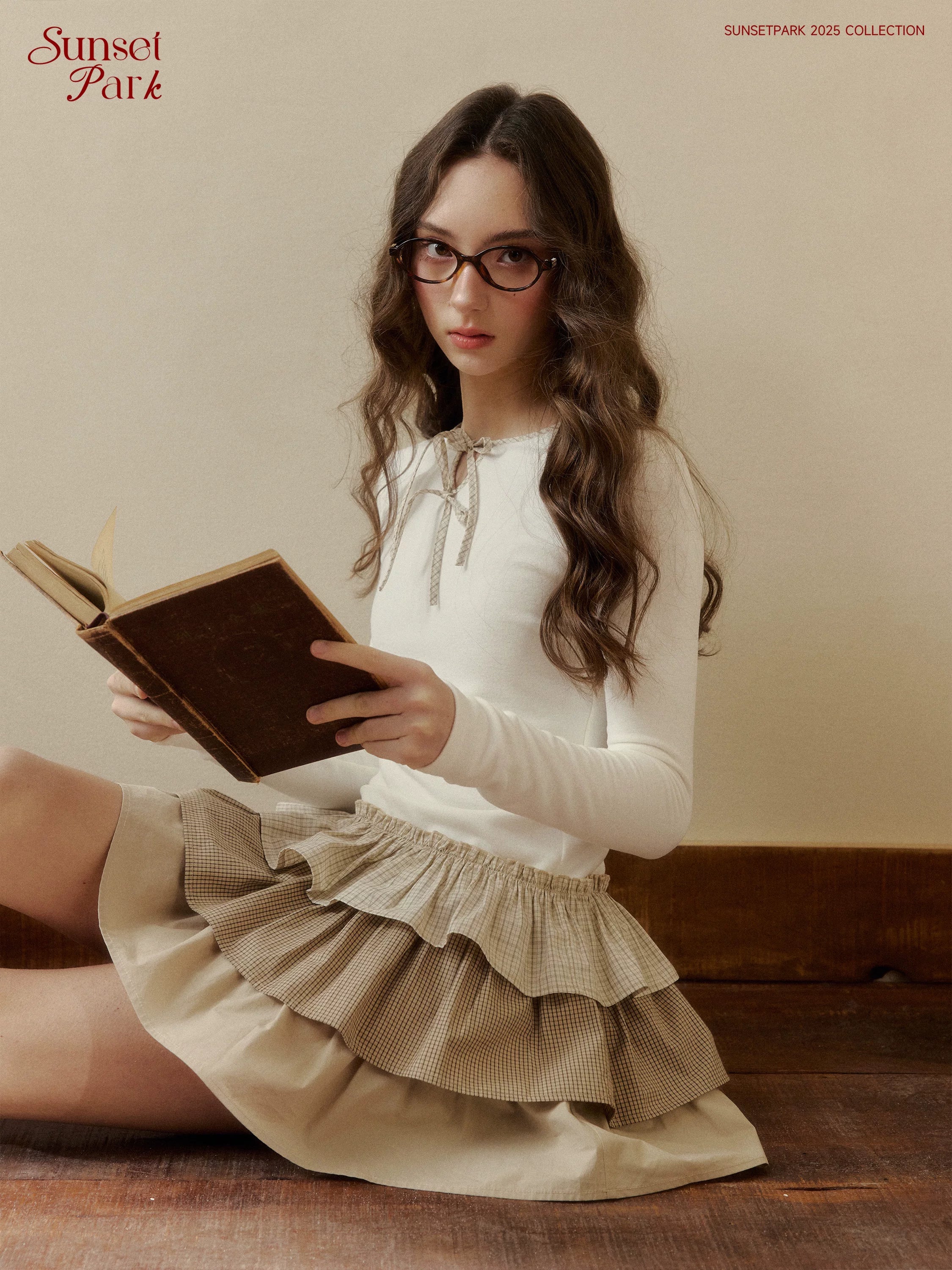 SunsetPark Vintage Knitted Patchwork Skirt