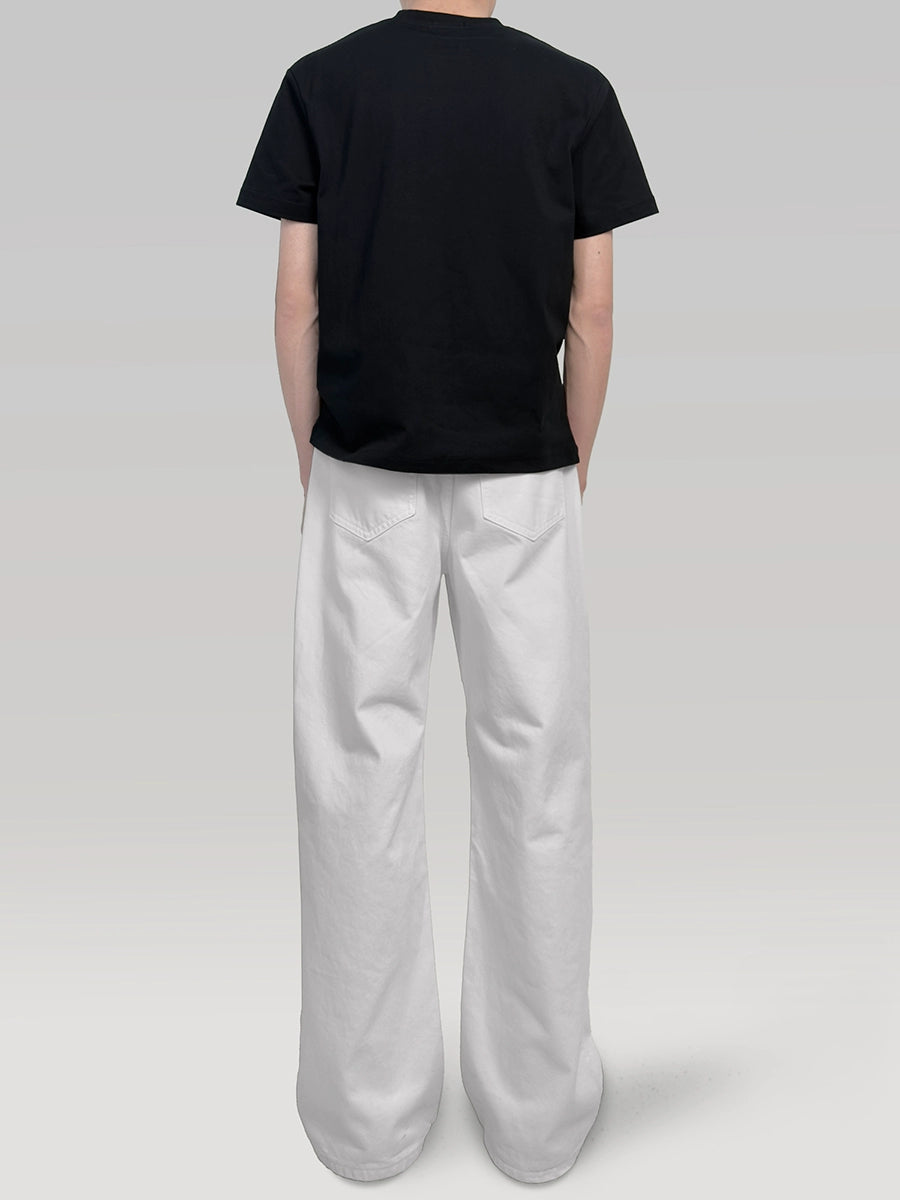 PLUS NO LOGOA Straight Washed Jeans