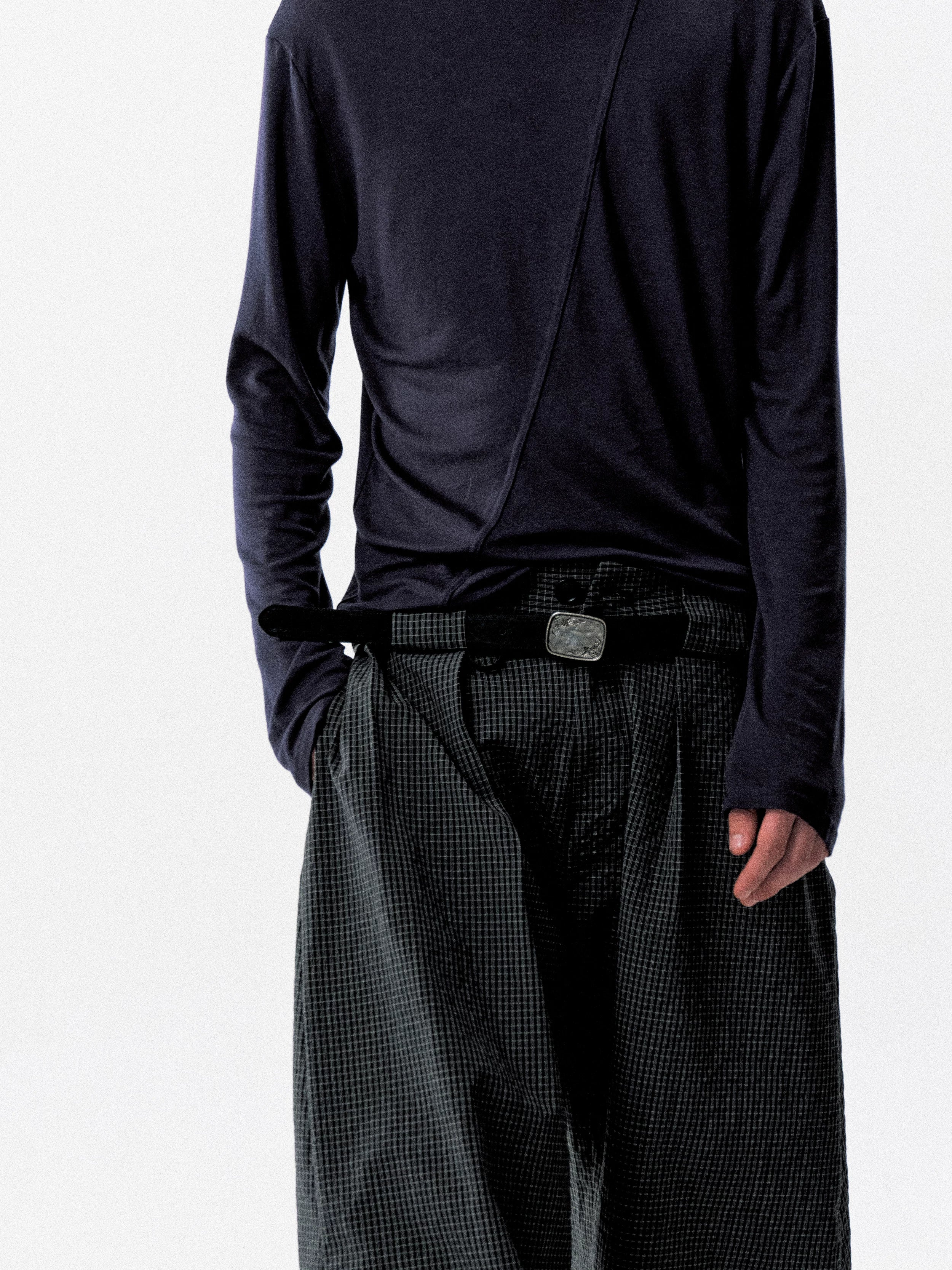 NOT UGLY Anti-Cashmere Electroplated Vine Relief Two-Tone Cowhide Belt