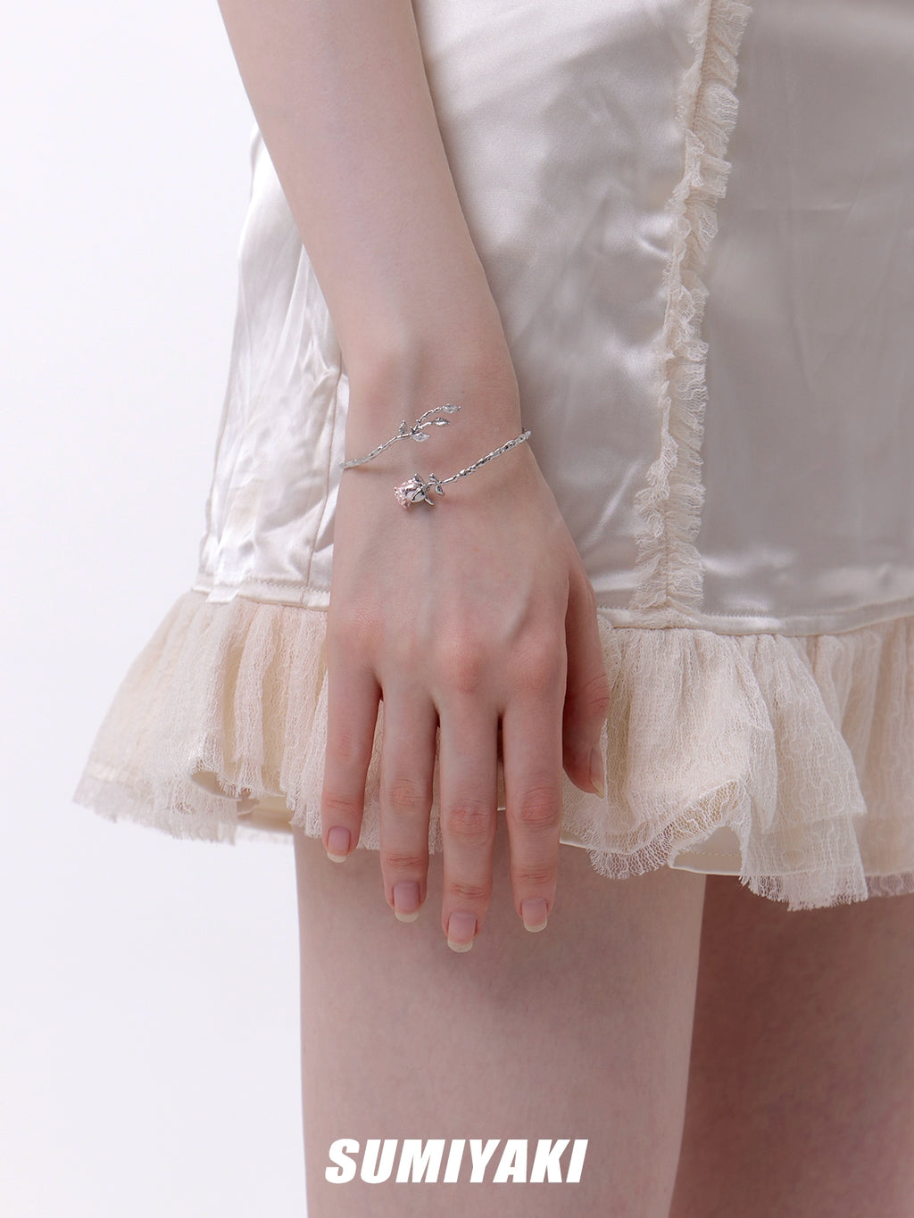 SUMIYAKI Metal Girl Pink Rose Bracelet