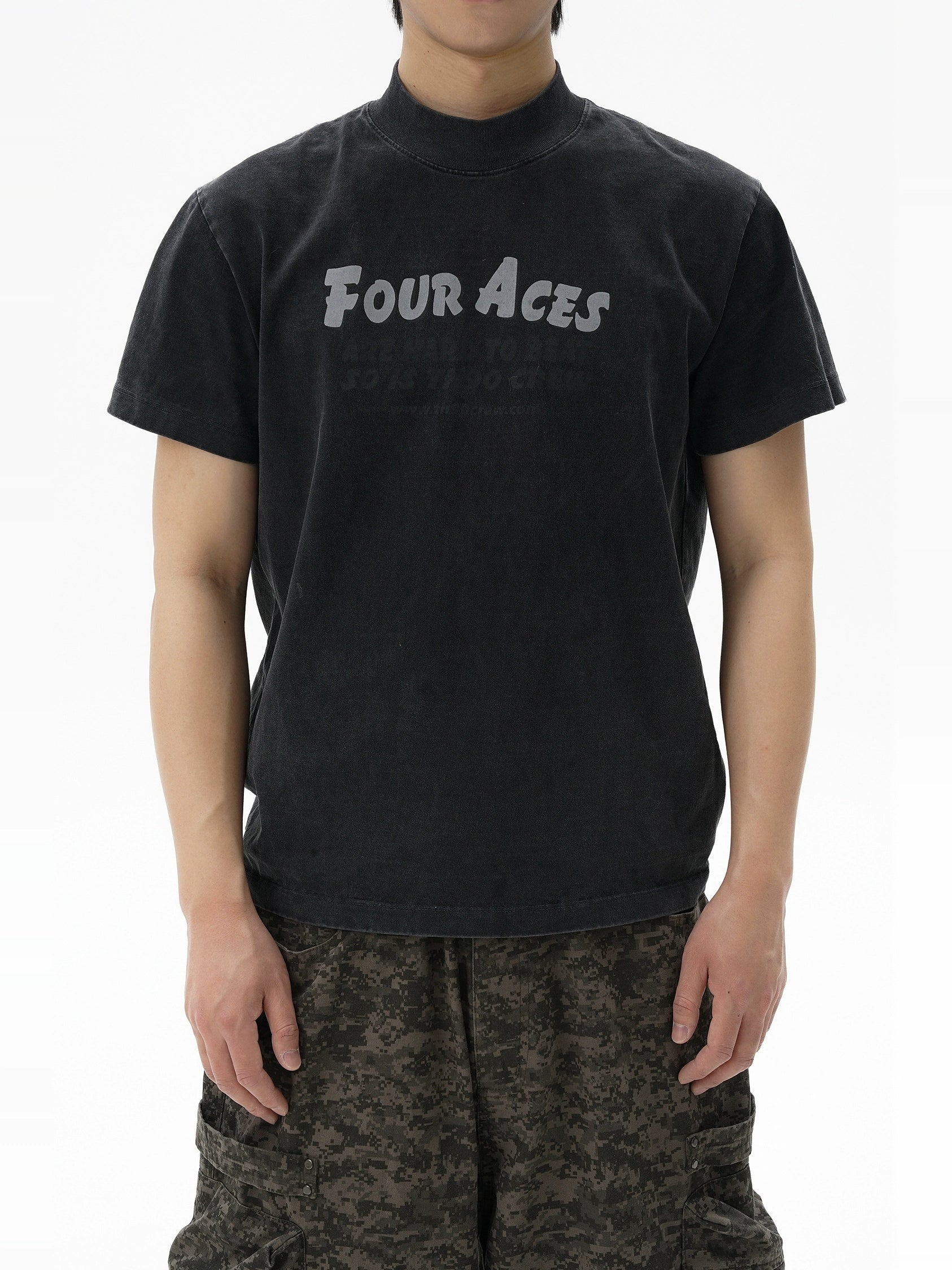 TH90CREW Retro Color Scheme with Semi-turtleneck Tee Inside