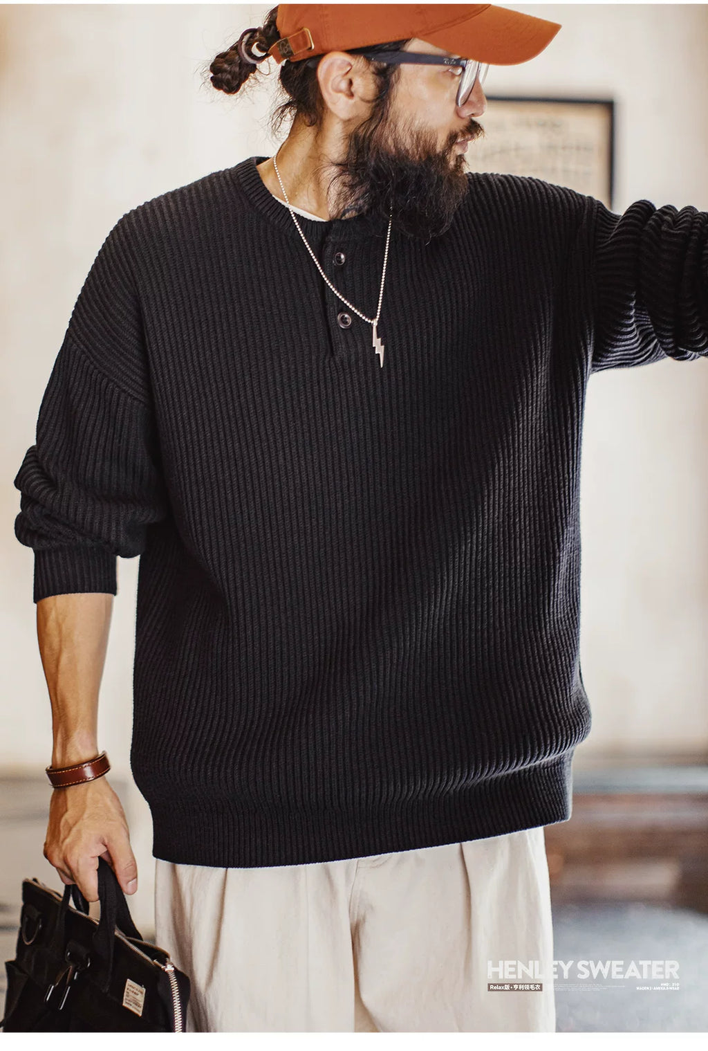 Madden Heavy Henley Sweater