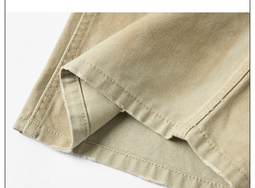 SAXGENWON Embroidered Loose Straight Overalls