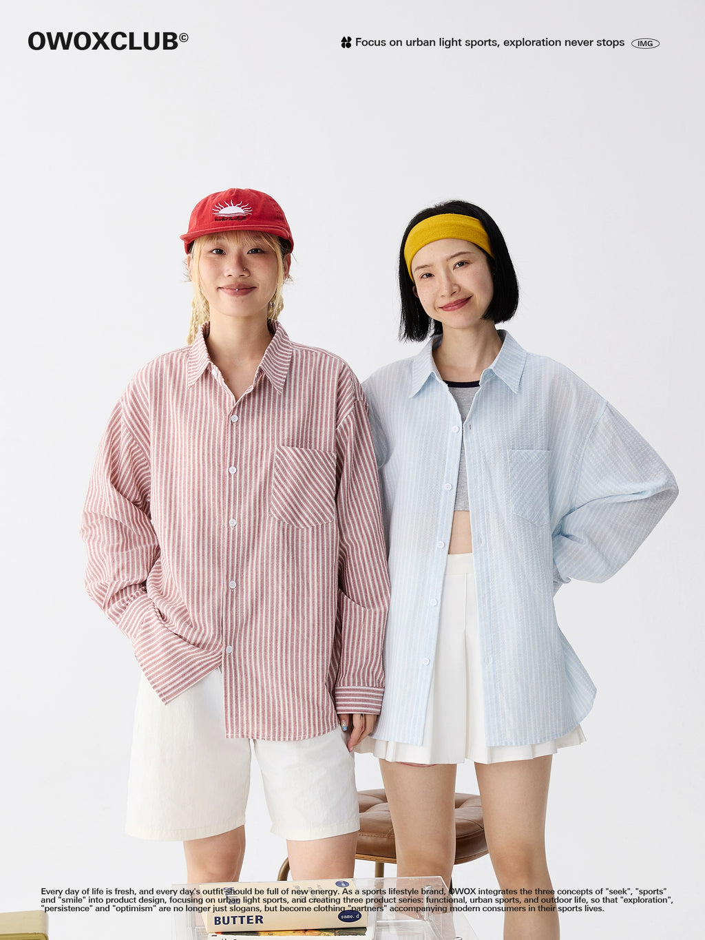 OWOX Classic Pinstriped Thin Casual Loose Shirt