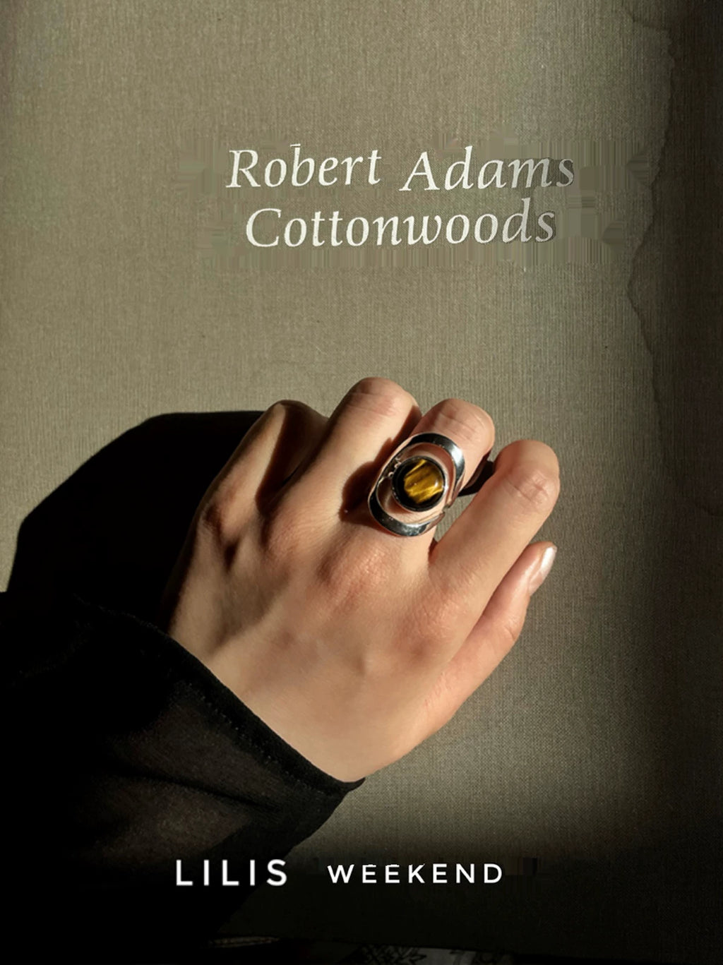 Lilis Weekend Niche Roman Ring Tiger's Eye Ring