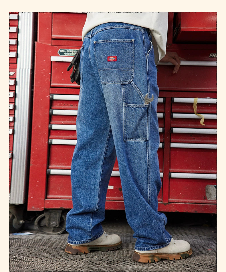 Dickies Straight Denim Multi-Pocket Overalls