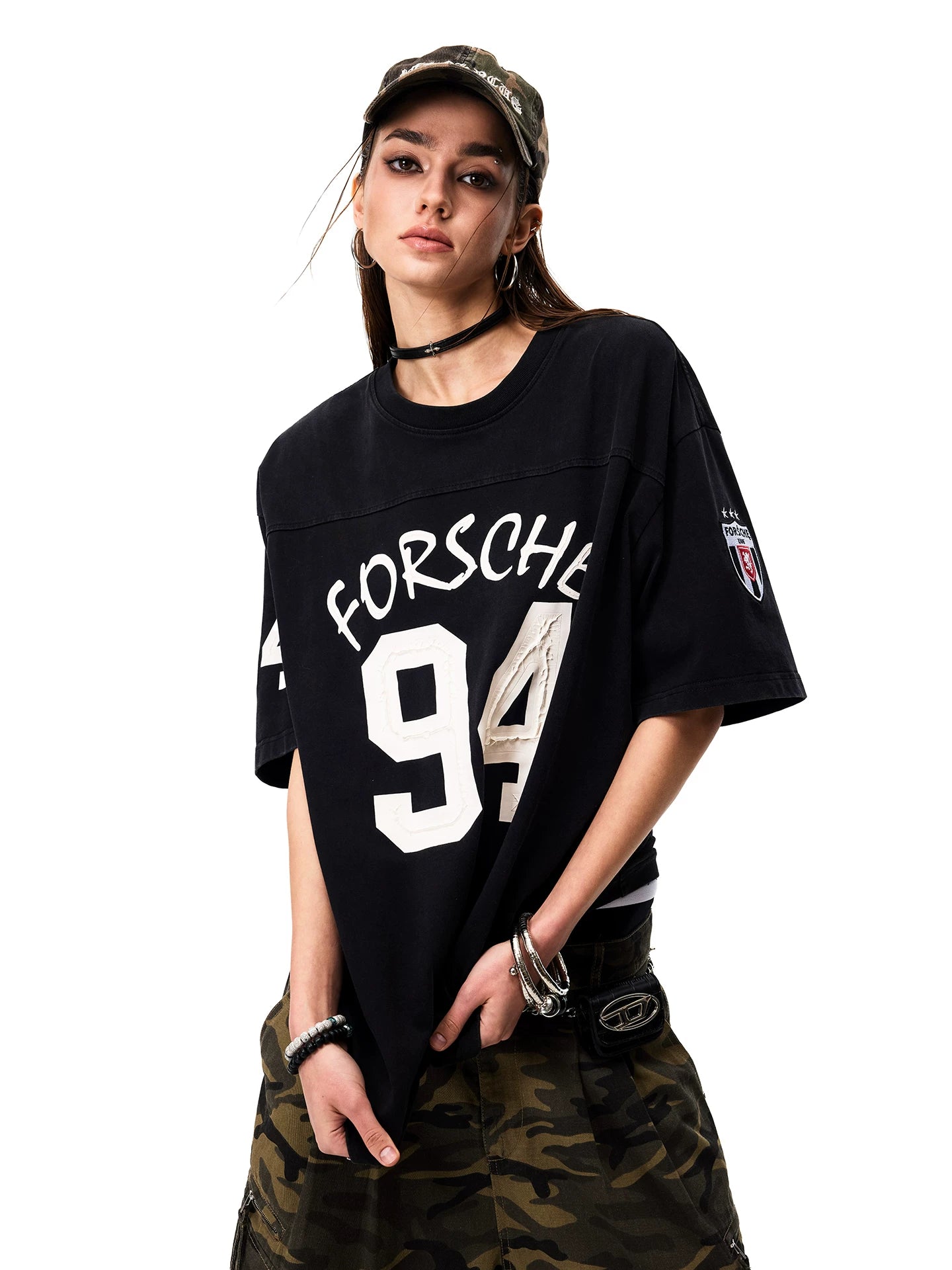 0123 Start Vintage Loose Sporty Tee