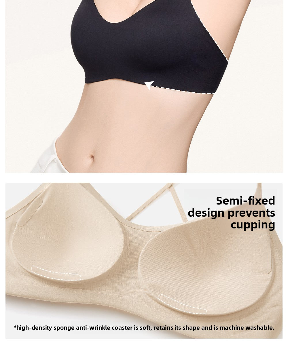 SecretWorld Cross Strap Bra