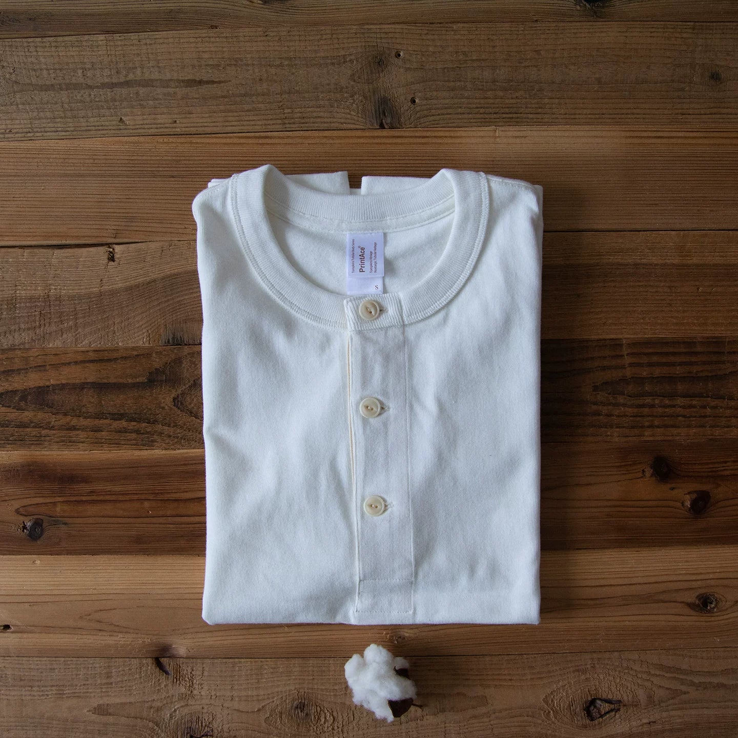 Akkad Kuti Vintage Henry Collar Loose Tee