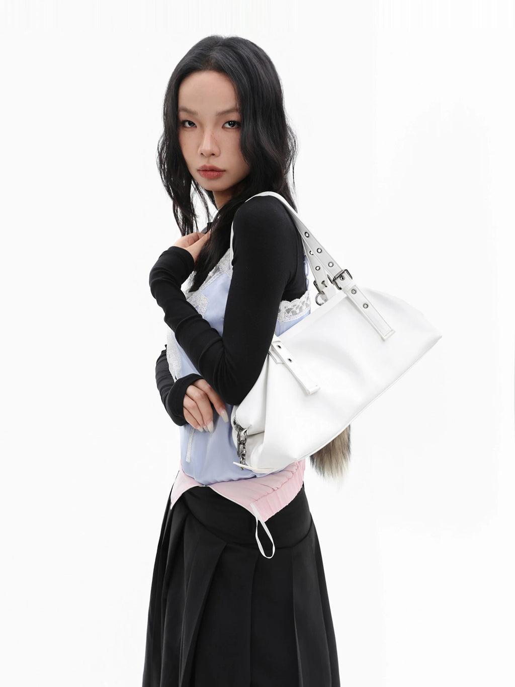 JANDRESS Soft Leather Versatile Shoulder Underarm Bag