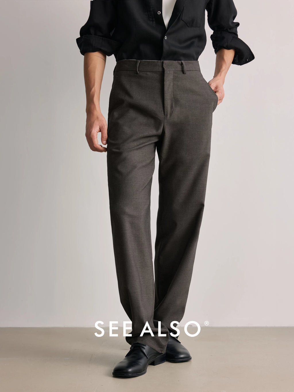 SEE ALSO Slack Drape Straight Casual Trousers