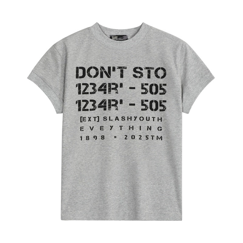 BTSG Sorona front shoulder slim thread cuffs short sleeve Tee