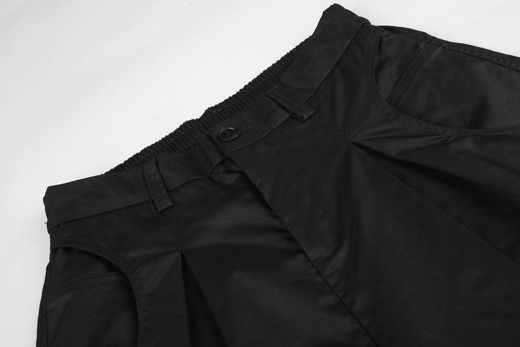11KN Simple Loose Pleated Casual Pants
