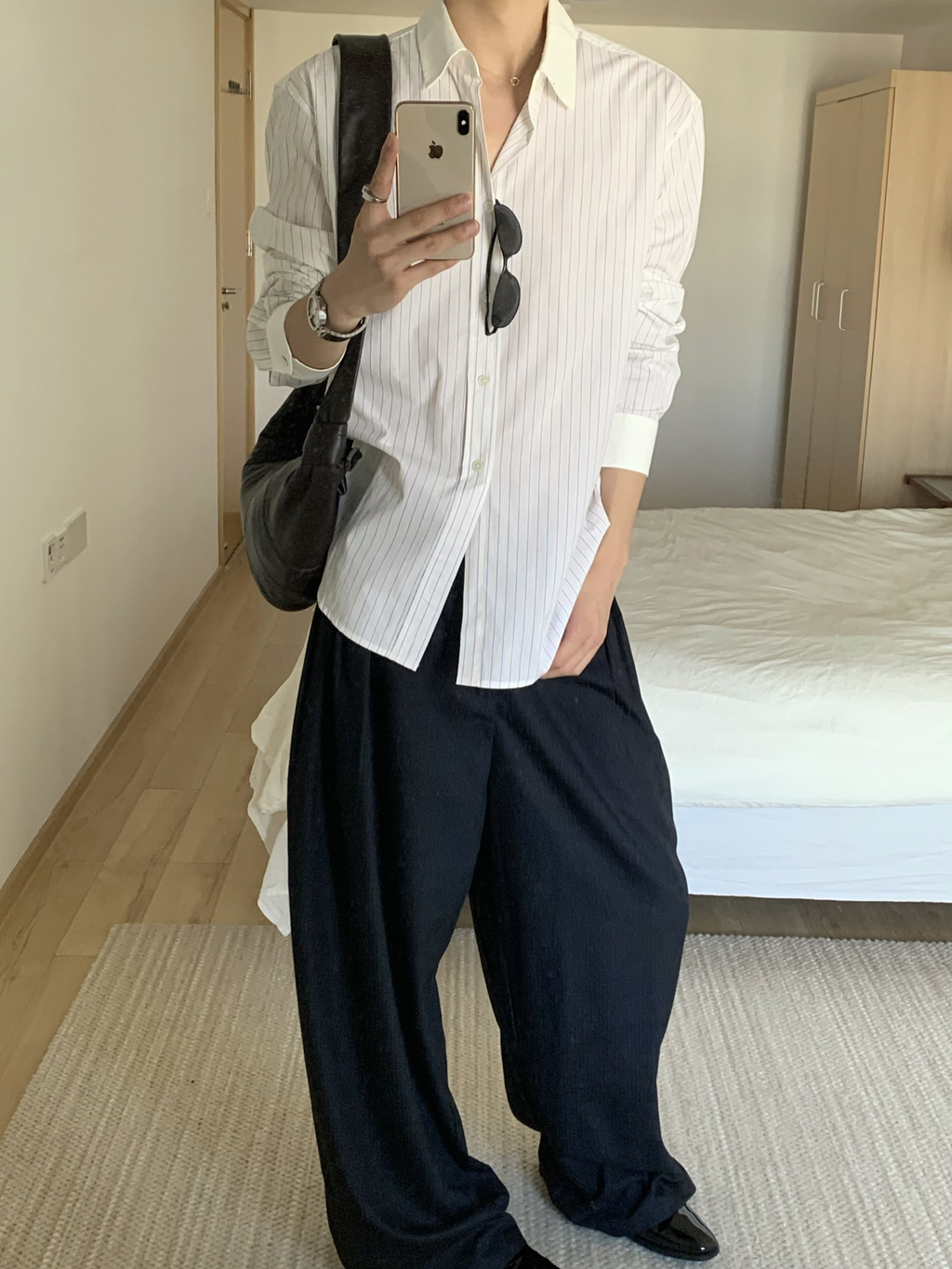 BorrowedProject Striped Loose Long Sleeve Shirt