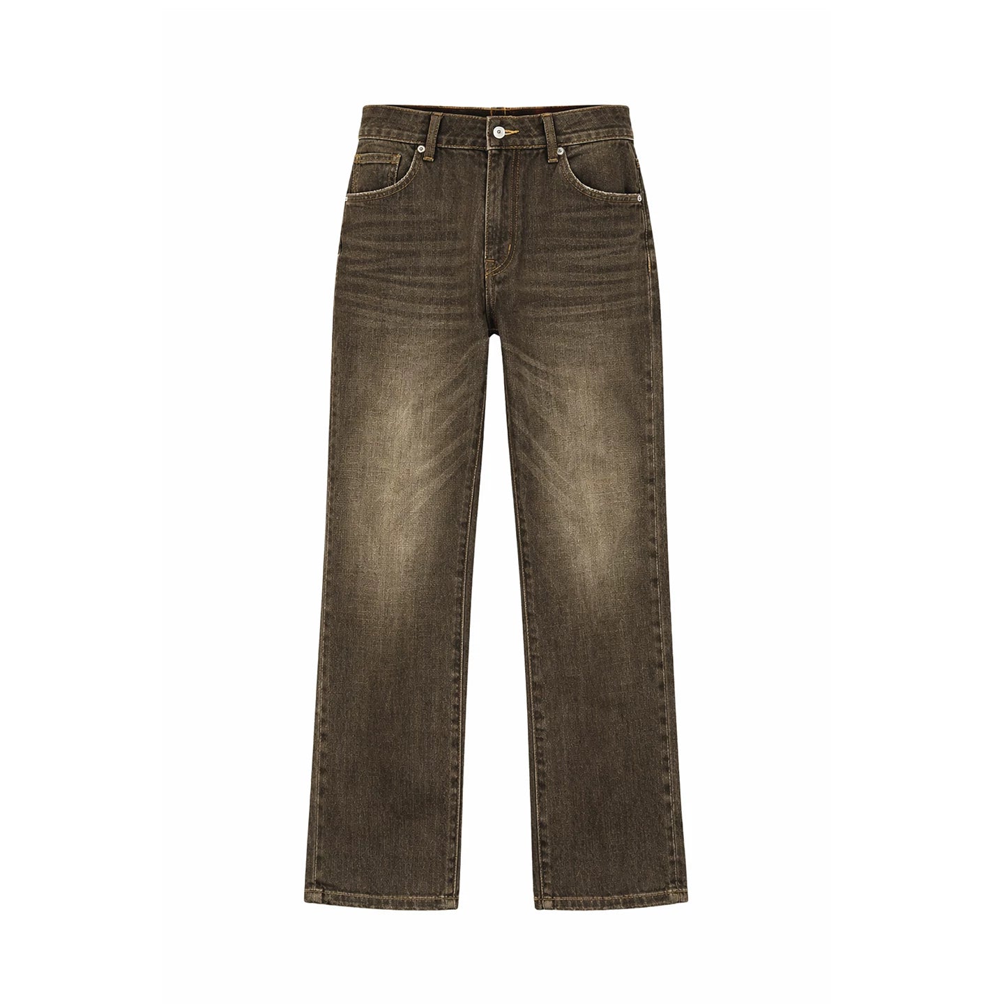 Slight Vogue Vintage Back Waist Pocket Leather Jeans