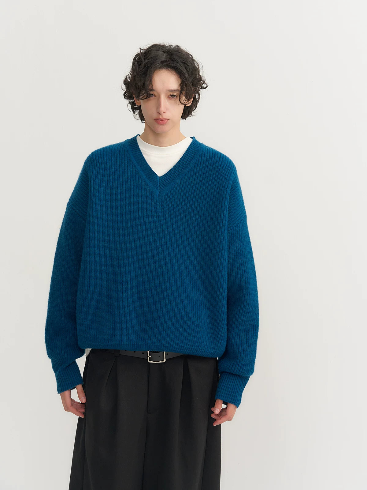 CARPEM All-wool Simple V-neck Sweater