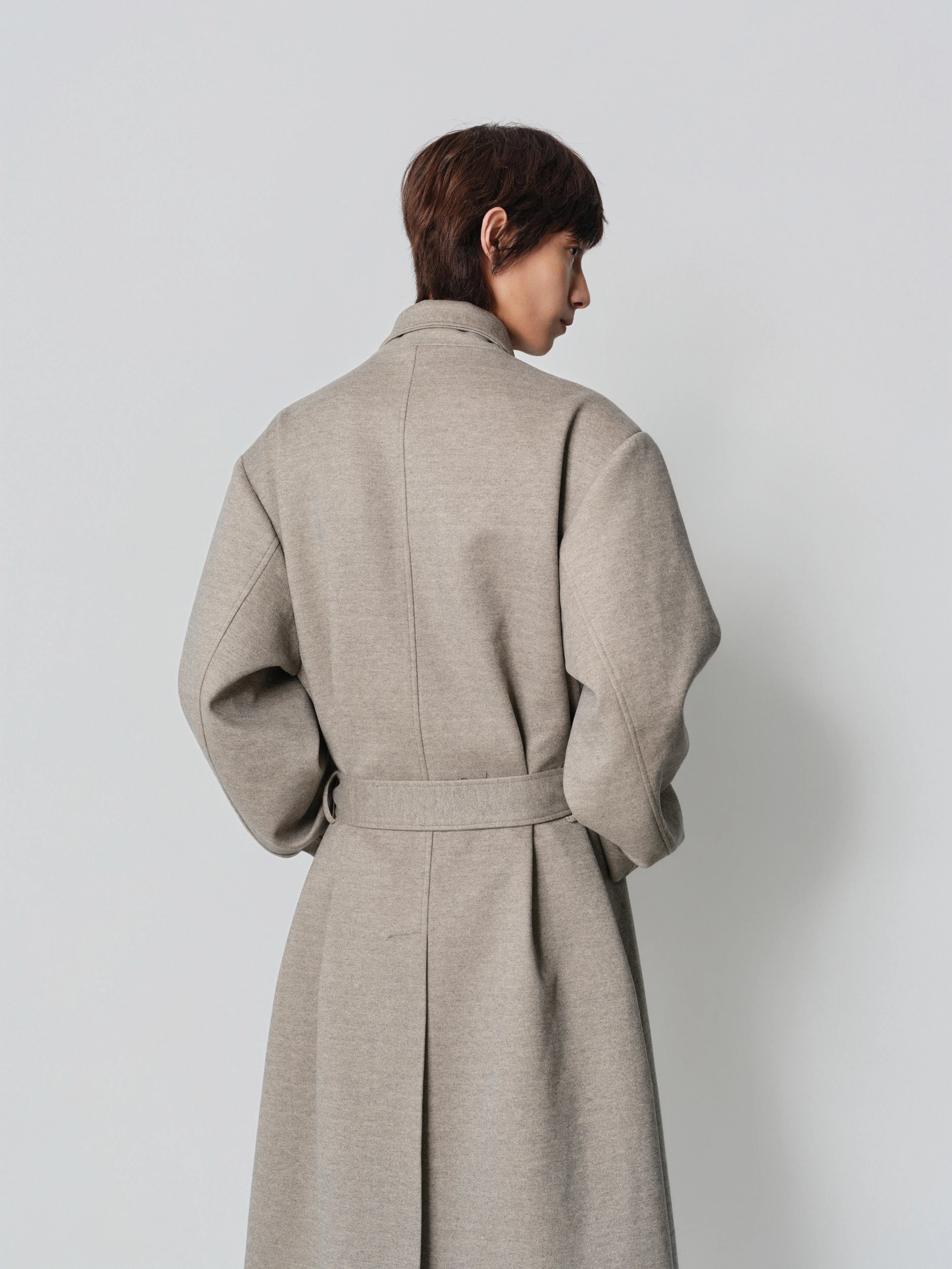 4JUNKS Multi-neck Strap Coat Thick Medium and Long Coat