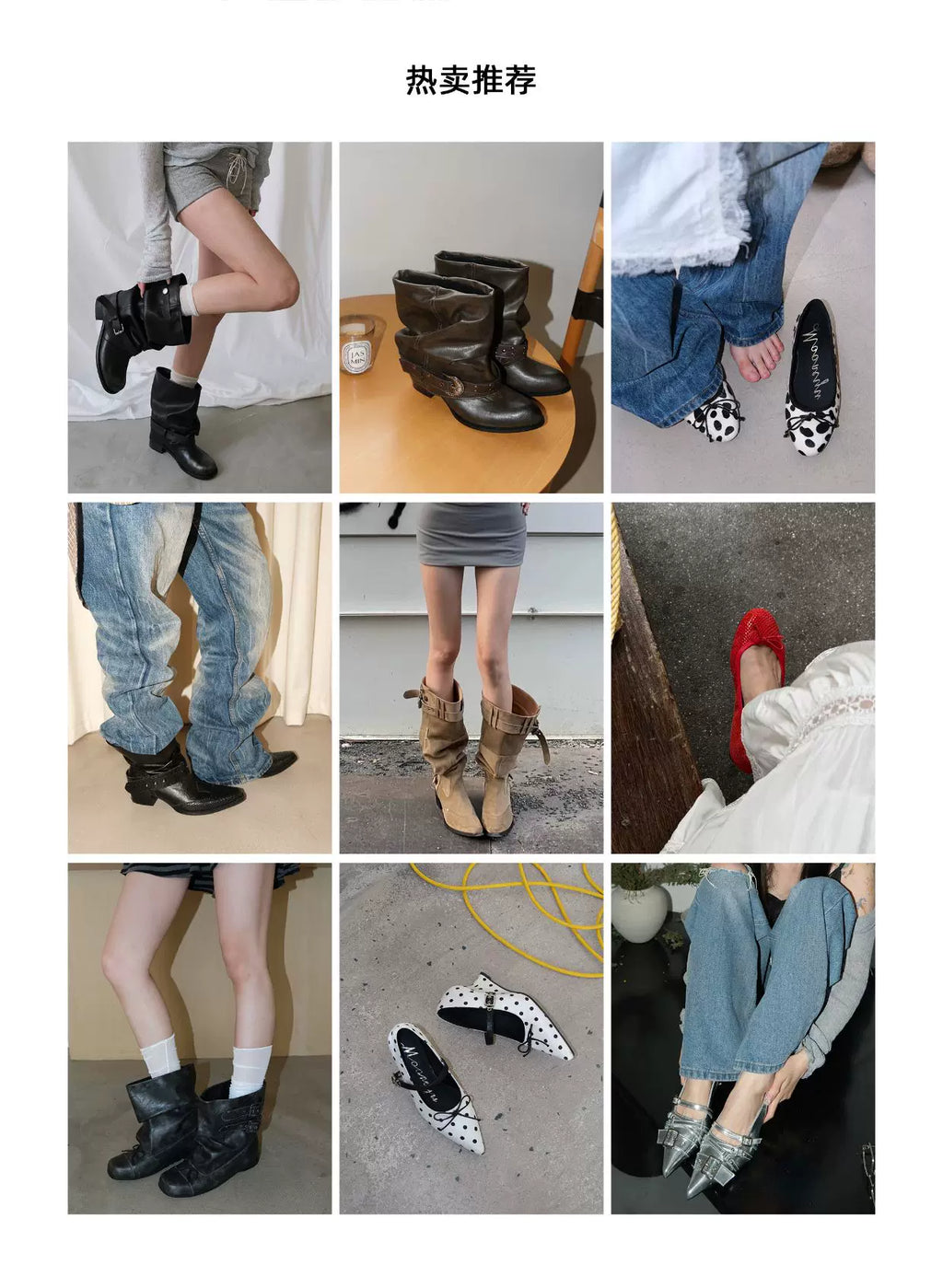 Mooreyu Suede Pointed Thick Heel Skinny Pleated Pile Boots