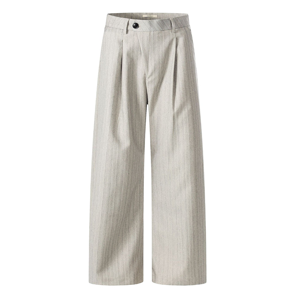 11KN Money Striped Wide-Leg Trousers