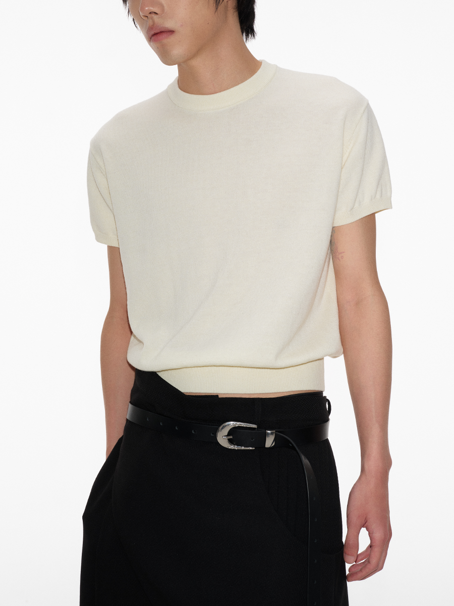 JCAESAR Knitted Slim Tee