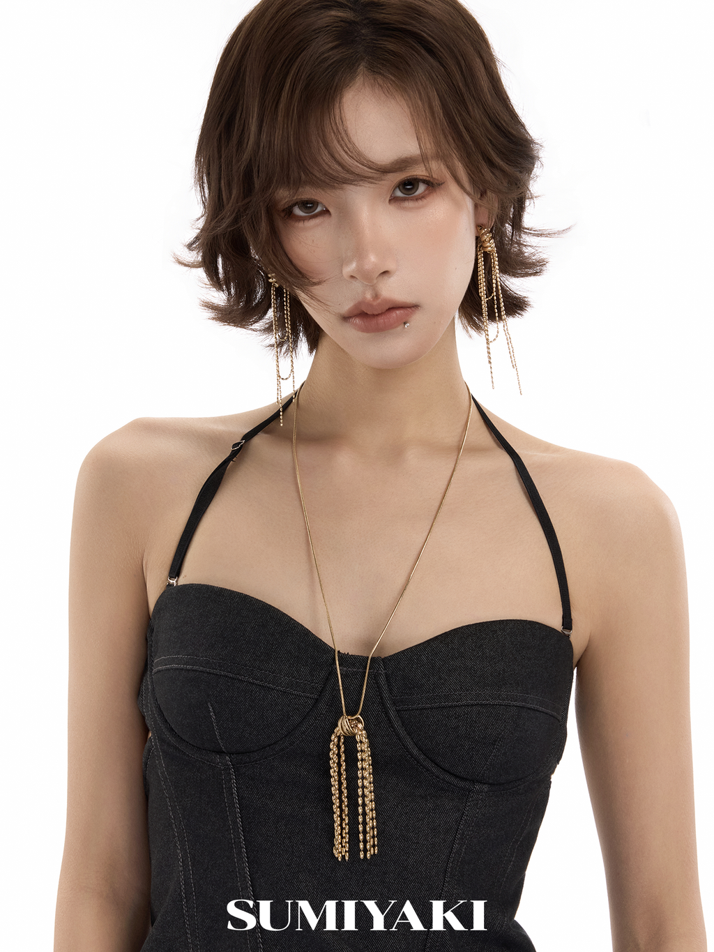 SUMIYAKI Multi-layer Chain Earrings