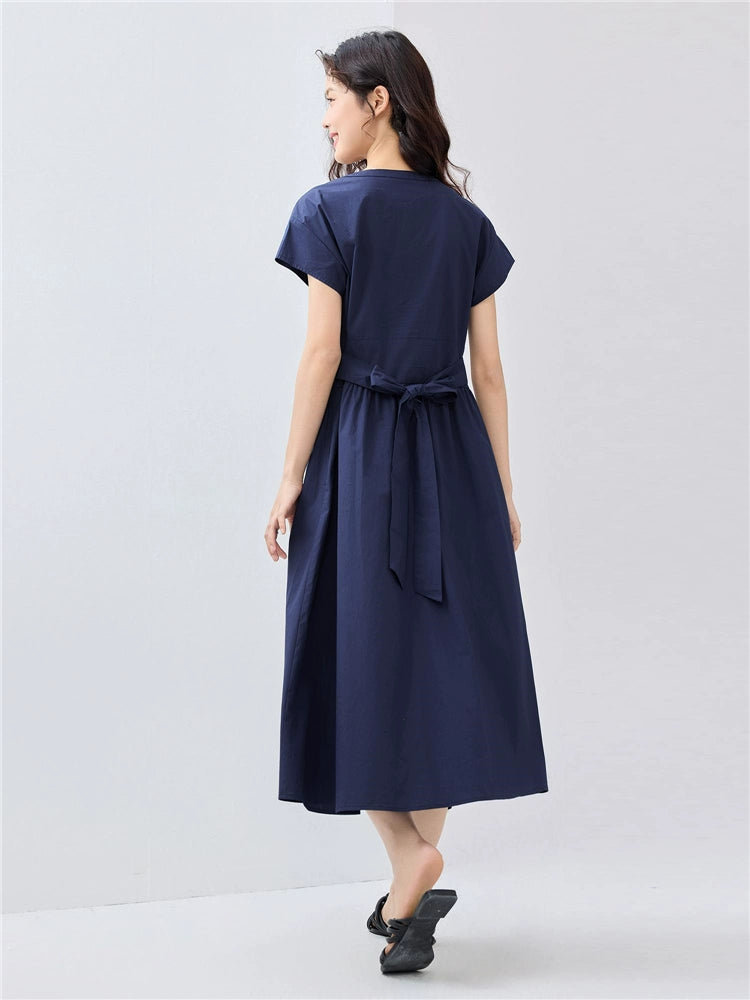 Giordano V Neck Strap Short Sleeve Dress