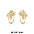 SUMIYAKI Premium Feeling Full Diamond Stud Earrings