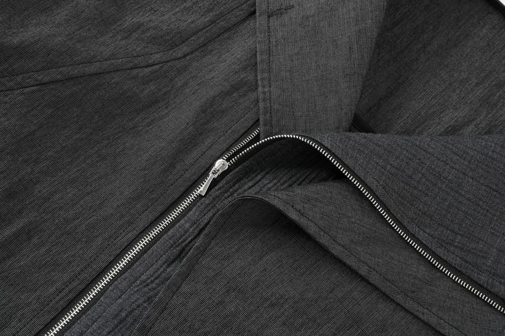 TAICHIISM Vintage Diagonal Placket Spliced Short-sleeved Shirt