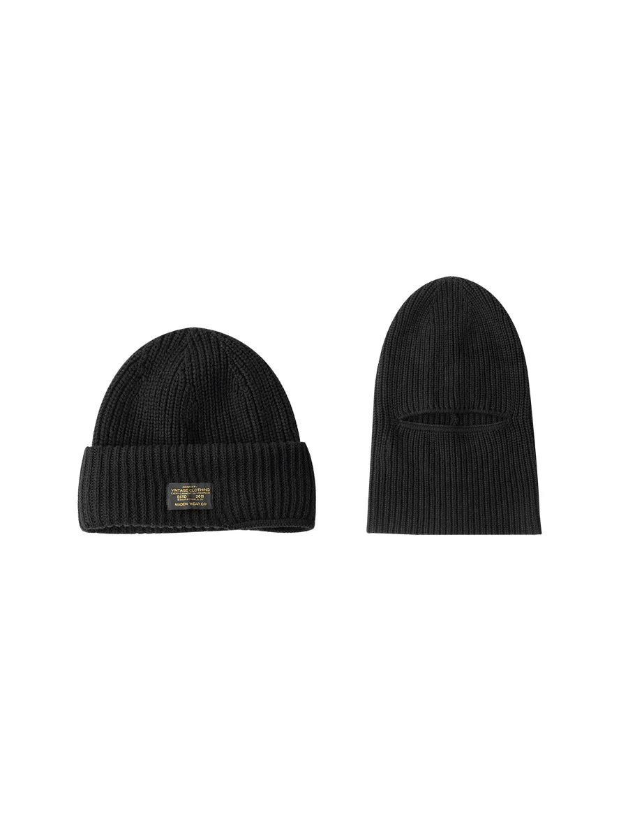 Madden Black Mask Knitted Windproof Hat