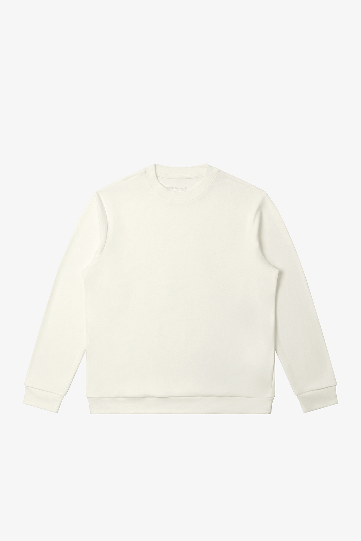 NO LOGO Round Neck Half Turtleneck Warm Long Sleeves