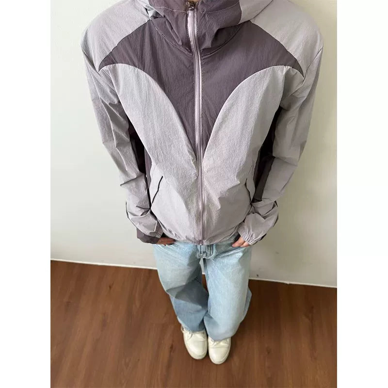EME Stand-up Collar Casual and Thin Sunscreen Jacket